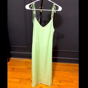 & Other Stories, Midi Slip Dress (Green)